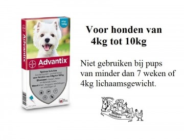 Advantix van 4 tot 10kg