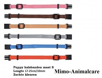 Puppy halsband zachte kleuren s